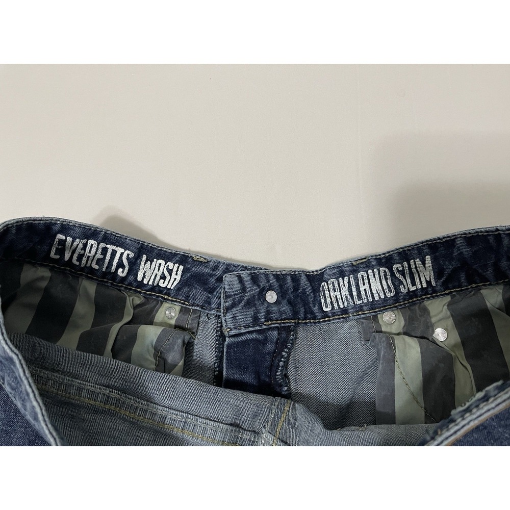 Flag & Anthem Oakland Slim Everetts Wash Jeans Men's 33X30 Blue Stretch Denim - Picture 4 of 7